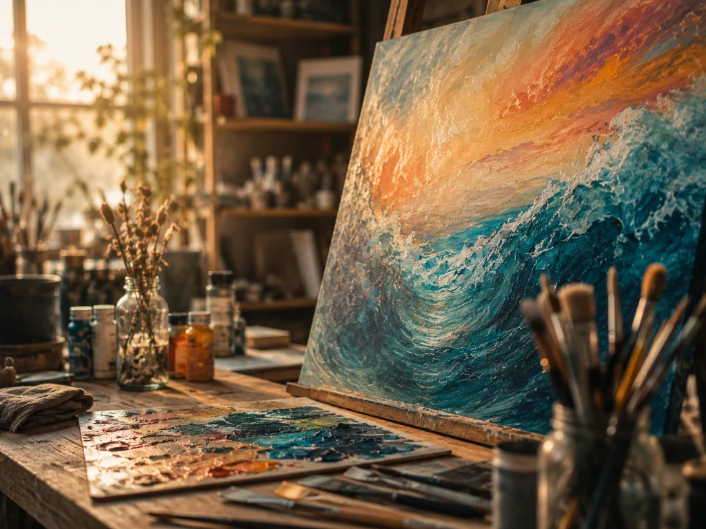 Kunstwerk und kreatives Schaffen